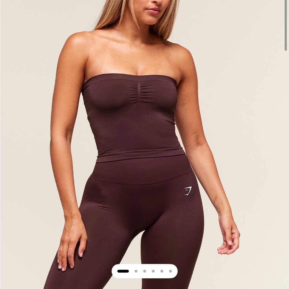 Gymshark Everyday Seamless Midi Tube Top - Cherry Purple - M